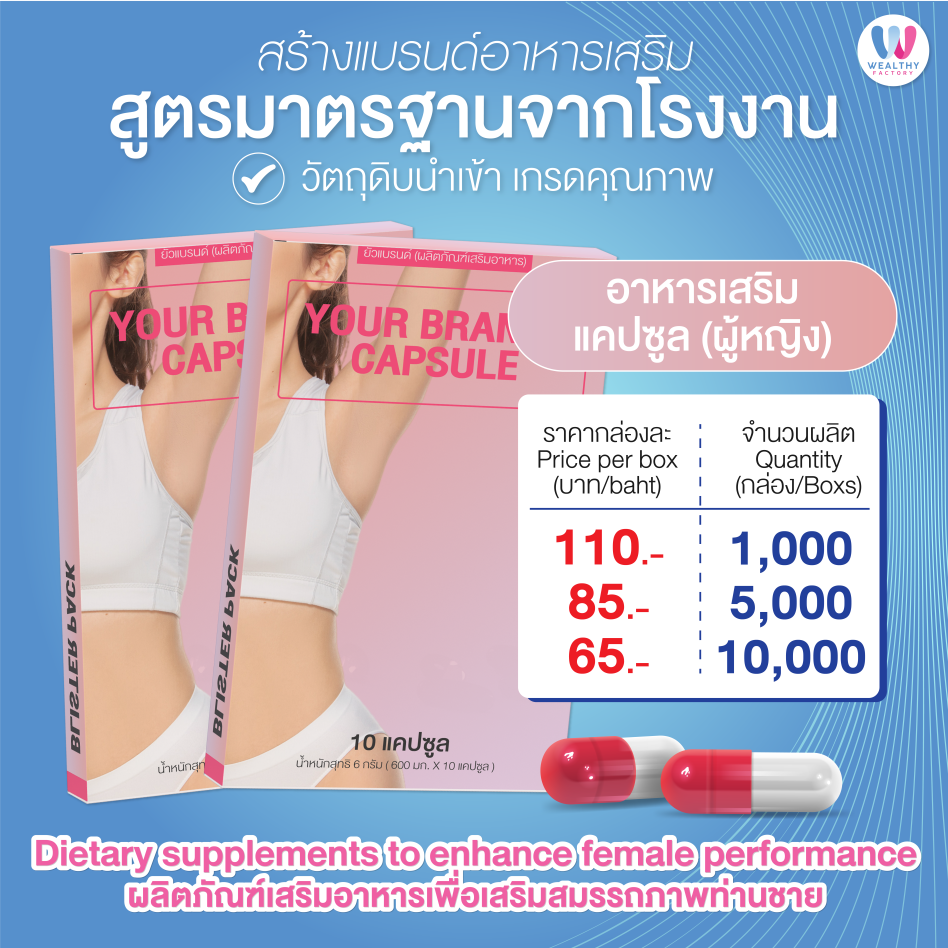 สร้างแบรนด์อาหารเสริม