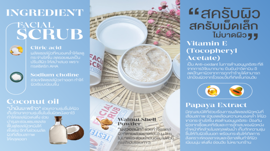 Facial Scrub รหัส FS0001/2024
